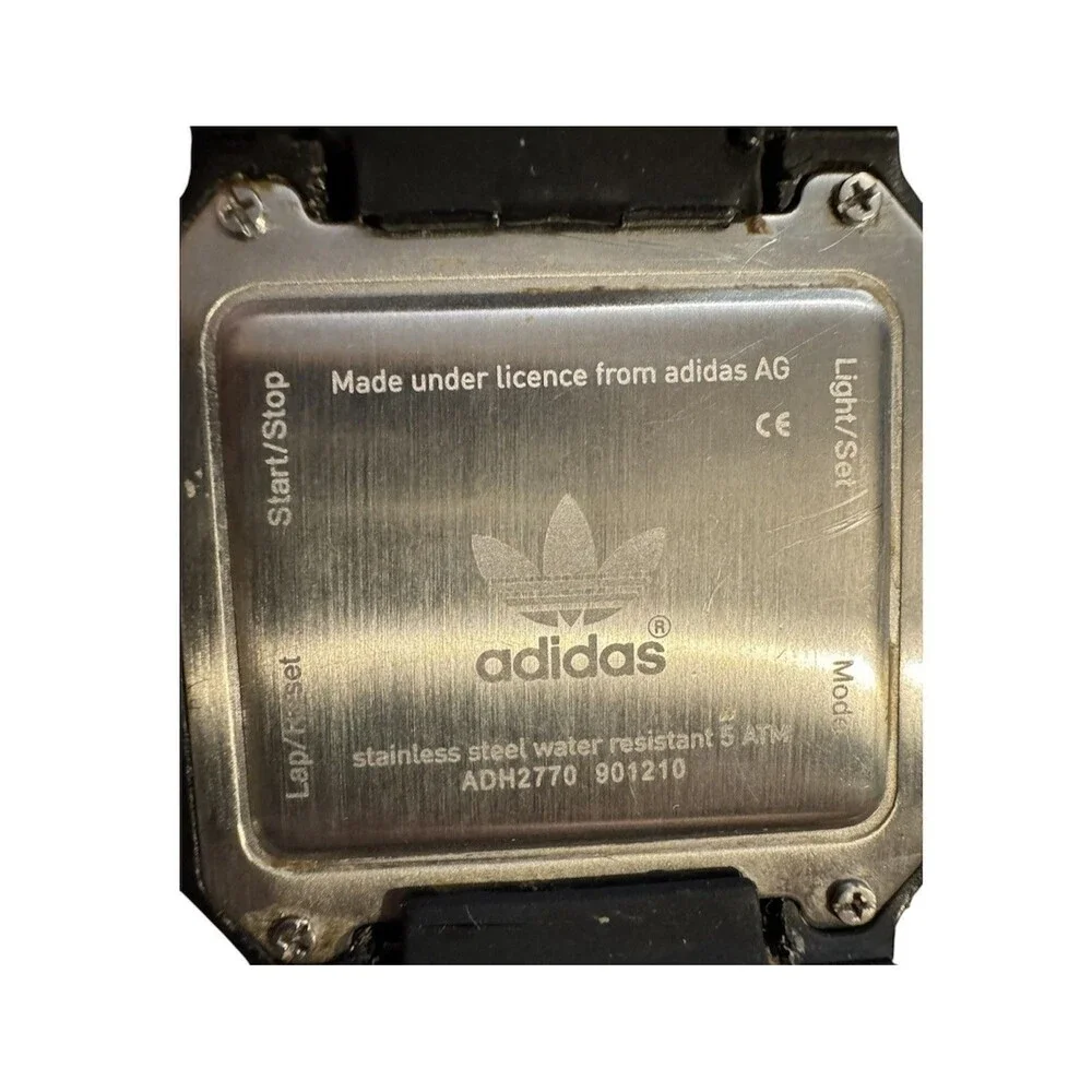 ADIDAS ADH2770 Black Watch EUC Tested New Battery